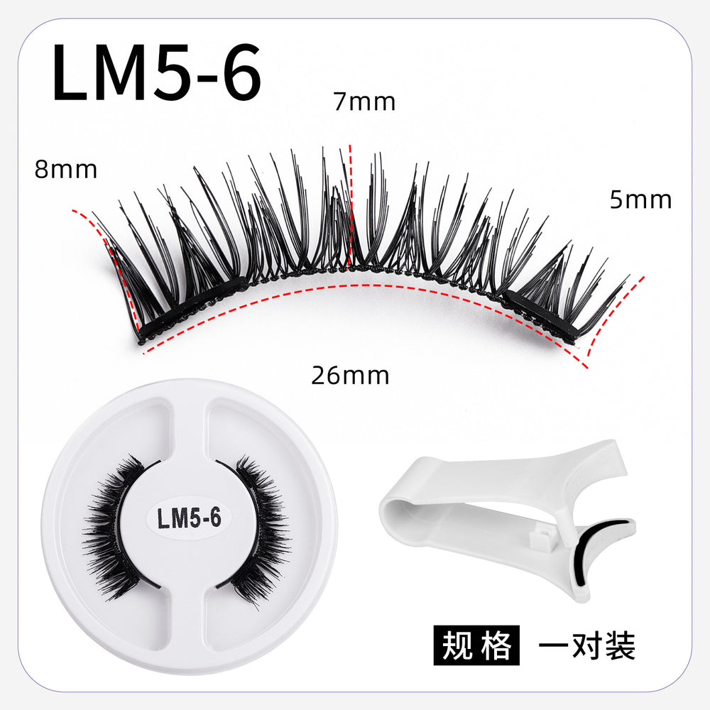 magnetic false eyelashes european and american magnetic eyelash set magneticeyelash qingdao factory smoky makeup