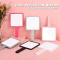 Wholesale makeup touch-up handheld mirror - square hand mirror, portable for girls, desktop makeup mirror - $2 store