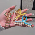 Colorful oil dripping korean cross-border fashionfashioncasual pencil classy women's back of the head shark multi-color hair grip