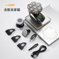 Nine-blade bald head handy gadget five-in-one hairdresser magnetic detachable washable blade beard and nose hair trimmer