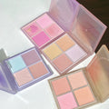 Xixi rushes to the sunset four-color blush to brighten the contour of the vitality girl's daily whitening peach matte rouge wholesale