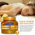 24k gold exfoliating scrub 500g - softens, removes dead skin, cleanses, firms, and exfoliates - wholesale for export