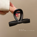 Frosted tortoiseshell bow shark clip back head hair clip hair clip for women classyelegant hair clip
