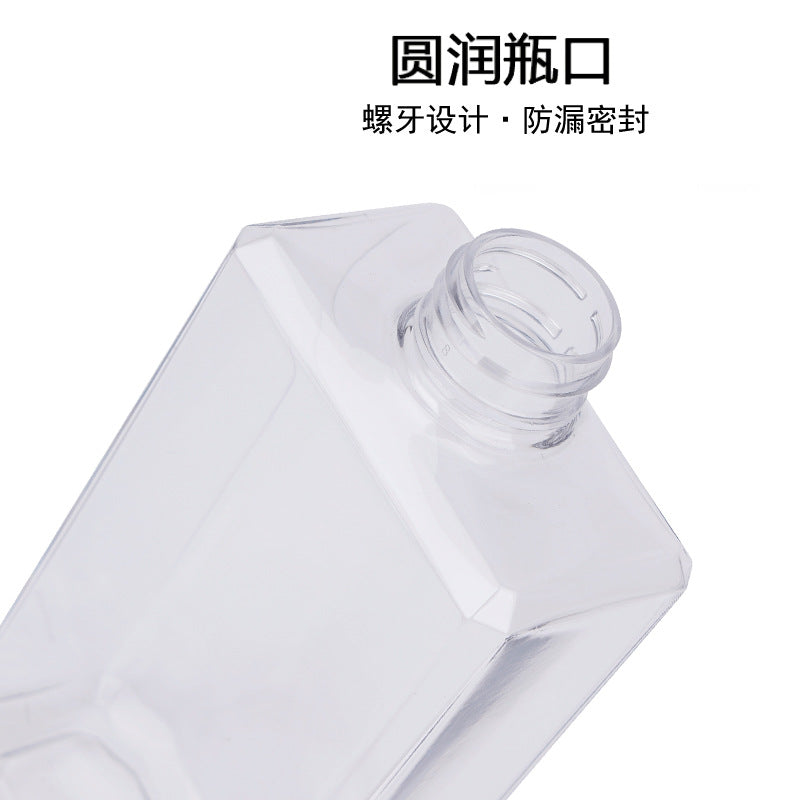 Thick wall lotion square high transparent 200ml300/500ml bottle plastic bottle pet shower gel shampoo body