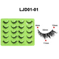 fox style false eyelashes glue style 10 pairs of fashion thick oblique flying stage makeup hard stem false eyelashes one piece