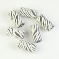 printed nylon hair rollers, available in multiple sizes. leopard print and heart pattern magic curlers, customizable