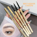 Makeup xixi small golden chopsticks double-ended eyebrow pencil extremely small triangle roots clear wild eyebrows waterproof anti-sweat and non-smudge