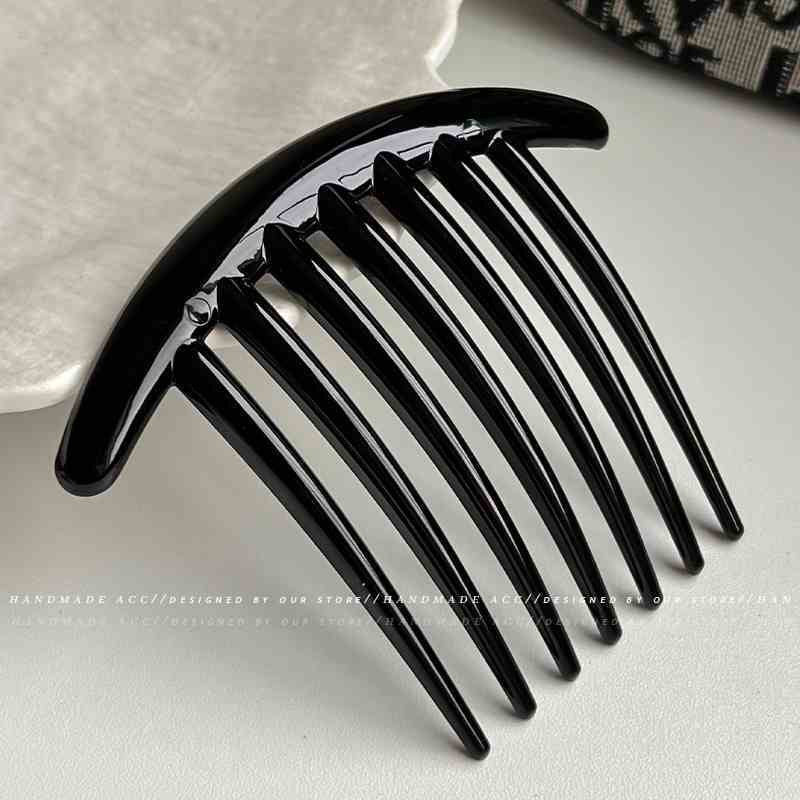 Retroclassy broken hair inverted comb hairpin leopard print bangs hair comb girl non-slip bangs comb casual hair top clip