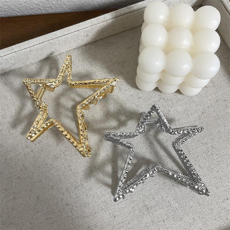K-style five-pointed star hairpin ~ niche socialite star gripper hot girl hair accessories ins style student shark clip
