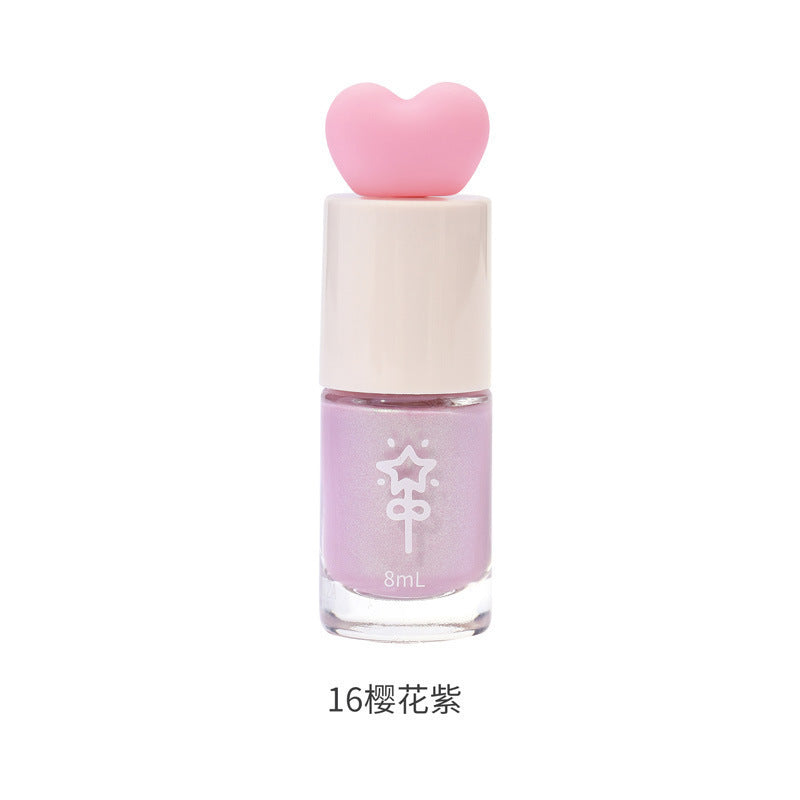 White nail polish water-based tearable whole sheet peel-off cute student new color no baking quick-drying quick-drying hot style fall and winter