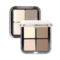 Novo makeup quad contour palette - highlight, shadow, nose shadow, all-in-one face brightening palette