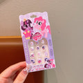 1# [boxed] purple pony nail stickers (12 pieces))