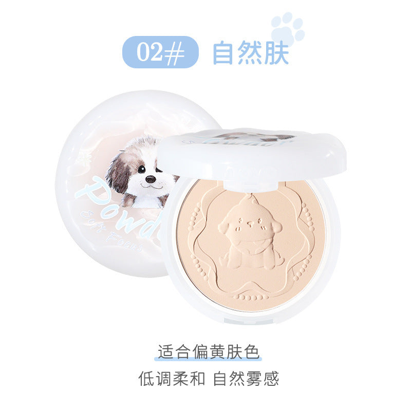 Novo silver veil soft focus setting powder - long-lasting oil control, touch-up, loose powder, waterproof, sweat-proof, smudge-proof