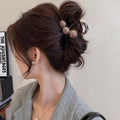 /three beads with word clip coffee color-8cm