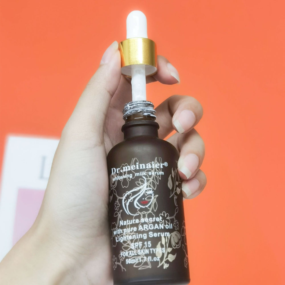 milk essence essence milk 50ml small brown bottle moroccan argan oil brightening lotion foreign trade