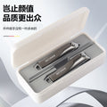 Wholesale angled edge nail clippers 3-piece set, manicure & pedicure tool kit with tin box, anti-splash nail clippers set