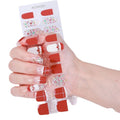 Zhengxiang custom christmas gel nail stickers - waterproof, sparkling, european & american style, uv semi-cured nail decals - cross-border wholesale