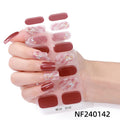 Zhengxiang personalized gel manicure stickers french butterfly onion powder smudged uv photo lamp semi-baked semi-cured nail stickers