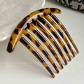 Retroclassy broken hair inverted comb hairpin leopard print bangs hair comb girl non-slip bangs comb casual hair top clip