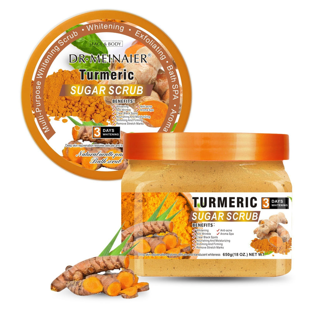 arbutin scrub bath salt body exfoliation whole body turmeric scrub sugar sea salt foreign trade 650g