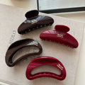 Classyretro red heart gripper medium hairpin frenchelegant gold label letter ponytail clip hairpin headwear