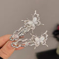 Cool moonstone butterfly hairpin for women accessible luxuryclassy exquisite hairpin cold style casualeasiest for match one-word clip