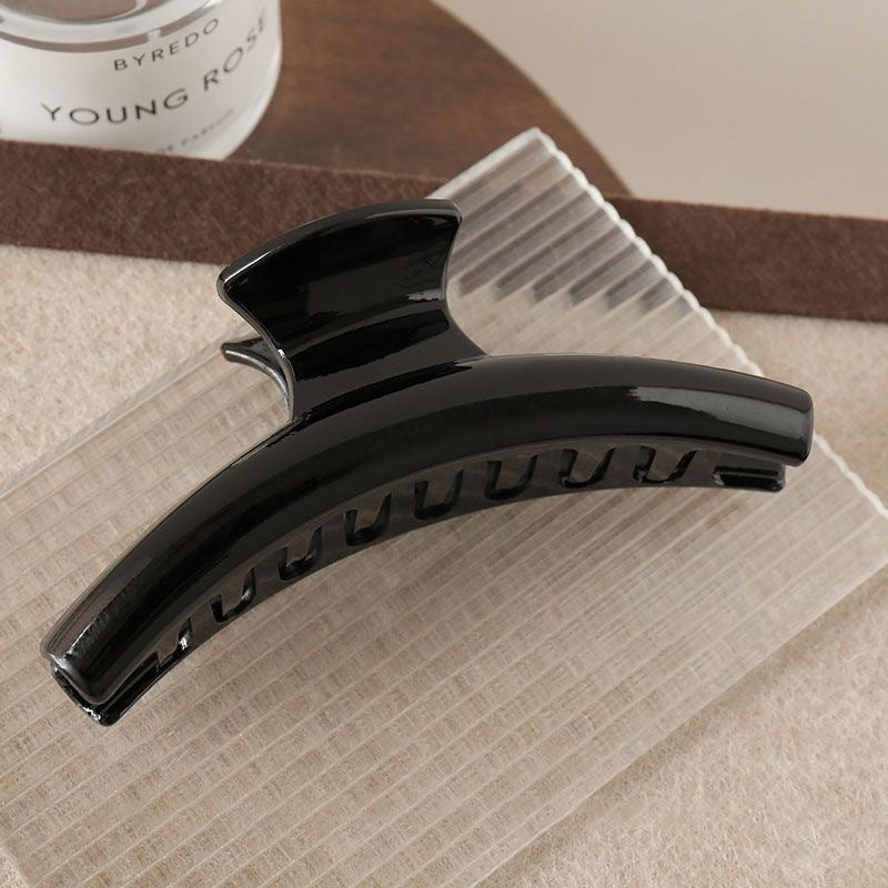 2024 new arrivalclassy plastic gripper imitation acetic acid black hair gripper large plate hair clip shark clip hair accessories for women