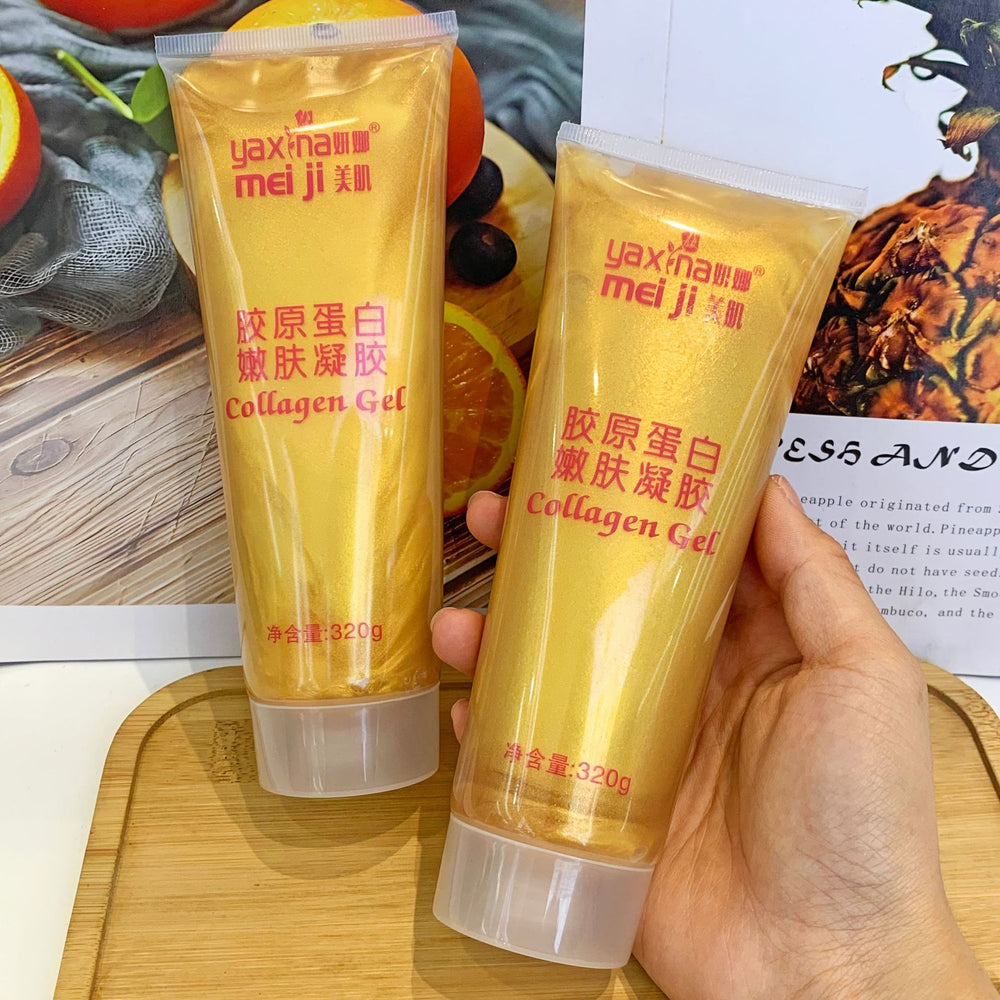 Wholesale collagen rejuvenating gel 320g for foreign trade, with facial beauty device application, hydrating gold collagen for face