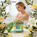 moroccan olive oil bath soap - deep cleansing exfoliating scrub for face and body - 350g