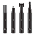 3-in-1 electric nose hair trimmer for men, rechargeable digital display, multi-function portable shaver for eyebrows and sideburns