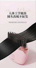 Wireless negative ion hair straightener - mini rechargeable hair straightening brush - portable travel size