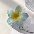 Summer romantic plumeria shape cross-border hair clip for women fashion in flower hair clip back of head hair accessory clip