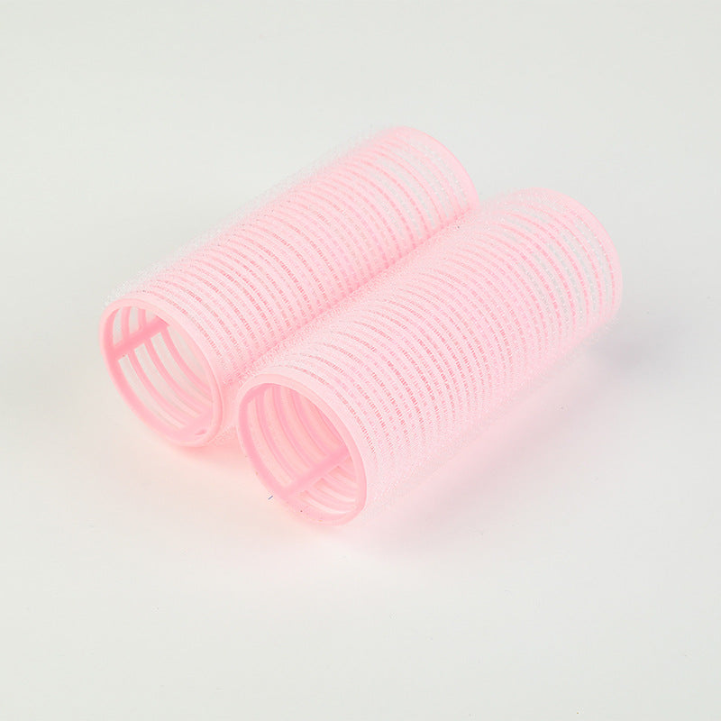 Diao cross-border long multi-color nylon self-adhesive hair curler, popular bangs, curly hair styling, direct supply from the manufacturer