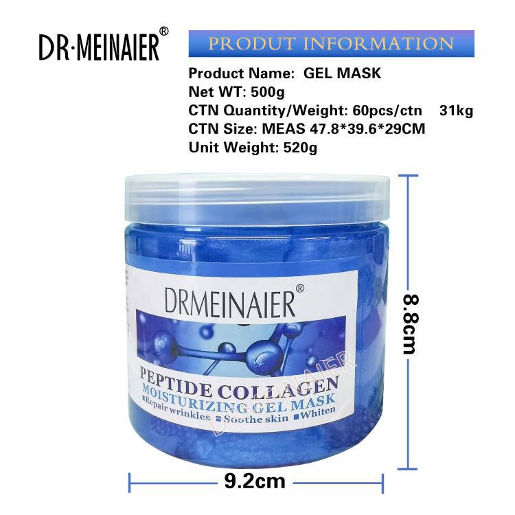 facial collagen gel hydrating, moisturizing, firming massage gel sleeping mask 500g foreign trade wholesale