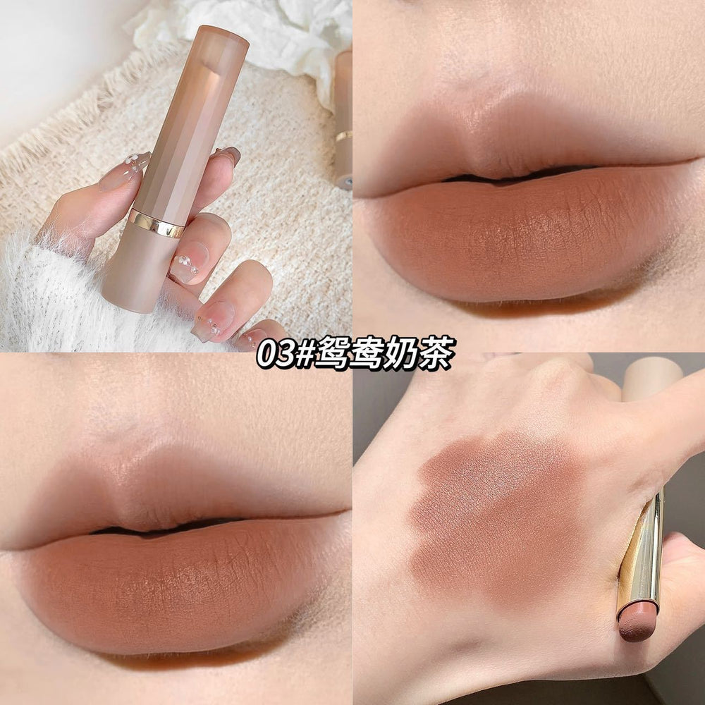 Makeup kakashow nude pink mist lipstick velvet matte matte nude cinnamon bean paste color whitening lipstick