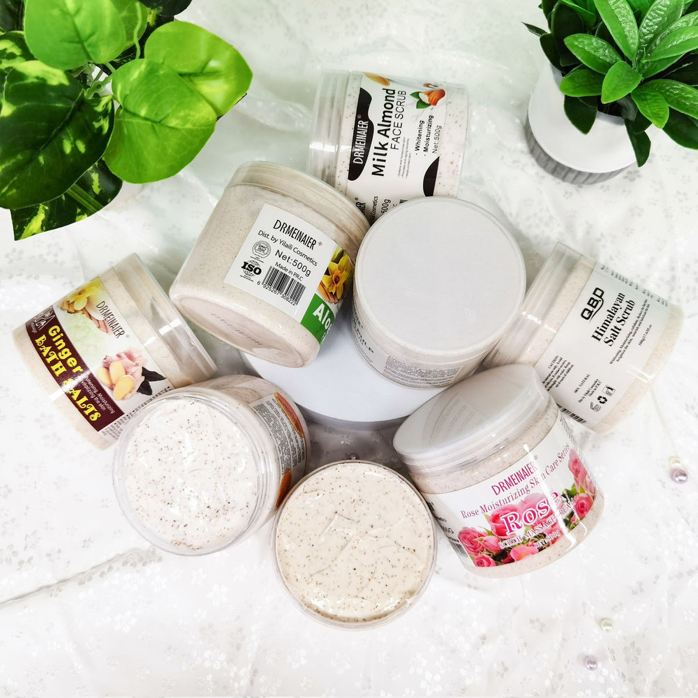 plant-based facial & body scrub - authentic wholesale, full body moisturizing, smoothing, cleansing, exfoliating, 500g skincare