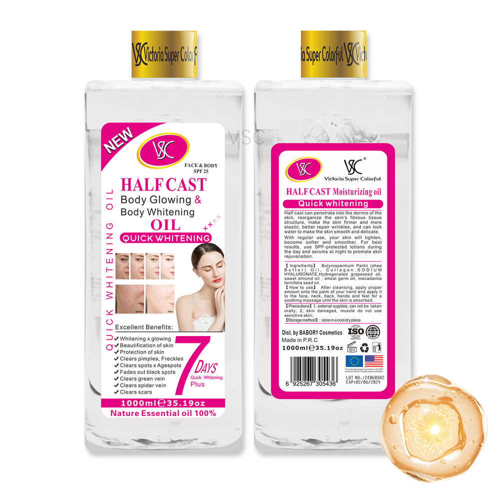 arbutin essential oil 1000ml skin care body rosehip oil snail repair body oil factory wholesale