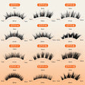 Ready-to-ship orange charm magnetic false eyelashes - all-in-one box. wholesale amazon us & european style dense, small round magnet eyelashes