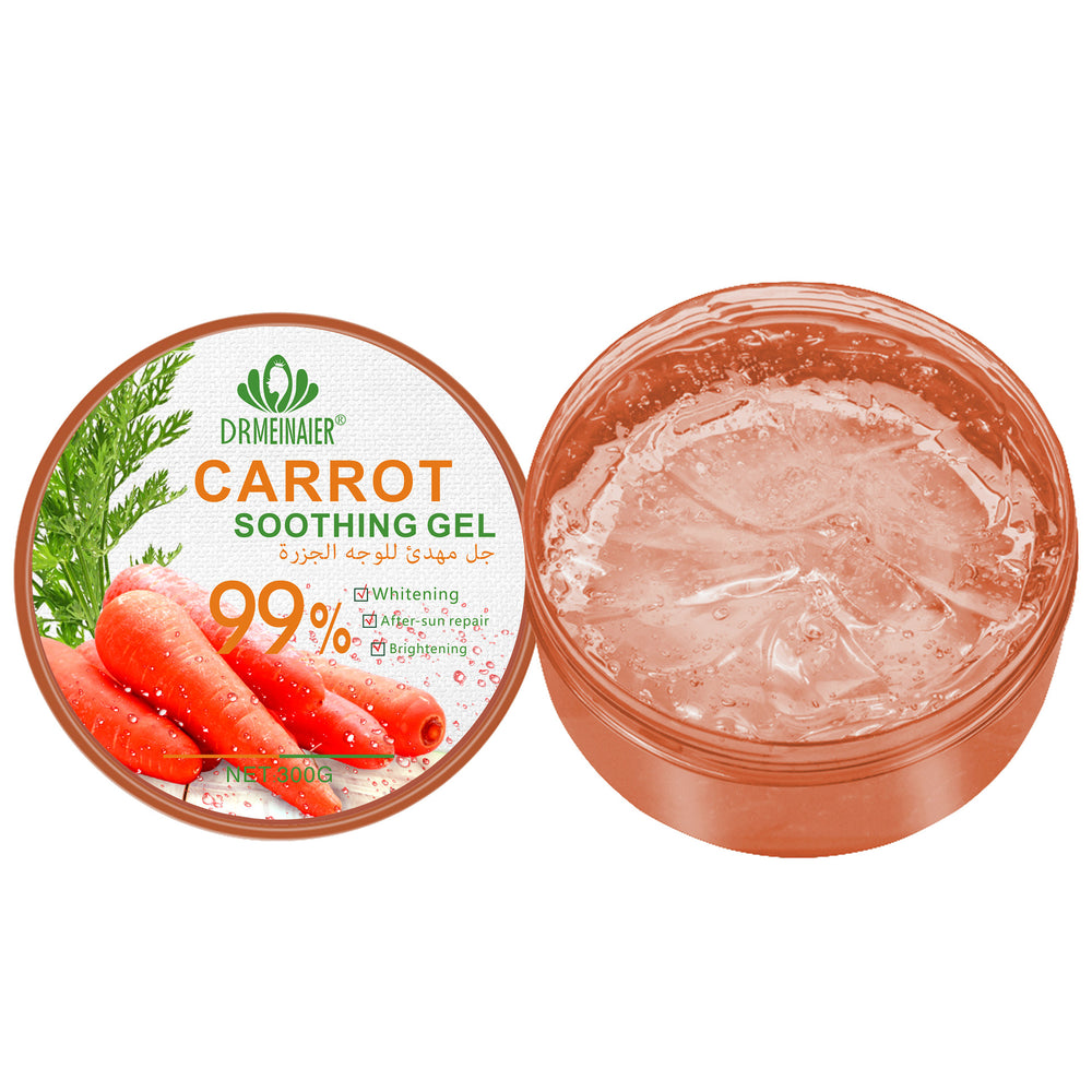 ve gel moisturizing and brightening carrot gel soothing and repairing no-wash facial mask to shrink pores 300g foreign trade wholesale