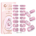 Zhengxiang custom gel nail stickers - christmas snowflake, cross-border french style, uv semi-cured nail art, cartoon export