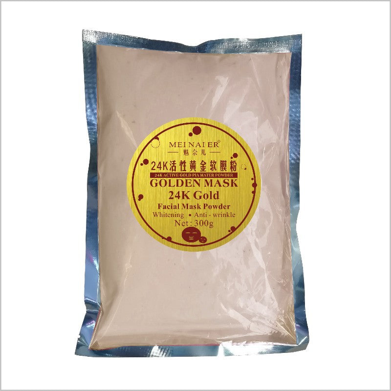 24k gold mask powder - firming, anti-wrinkle, brightening, moisturizing, active gold soft mask powder - authentic export wholesale
