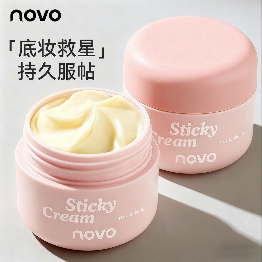Novo watery touch-up cream for women - hydrating, moisturizing, seamless, non-caking, pore-minimizing, primer & makeup base