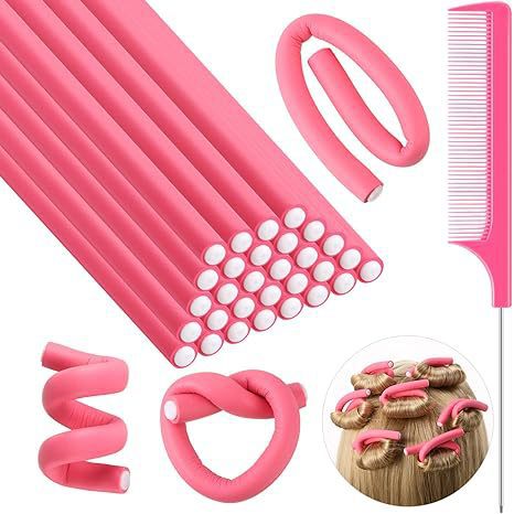 universal bar 24cm 31-piece curly hair set pointed tail comb hairdressing big wave factory straight hair curly