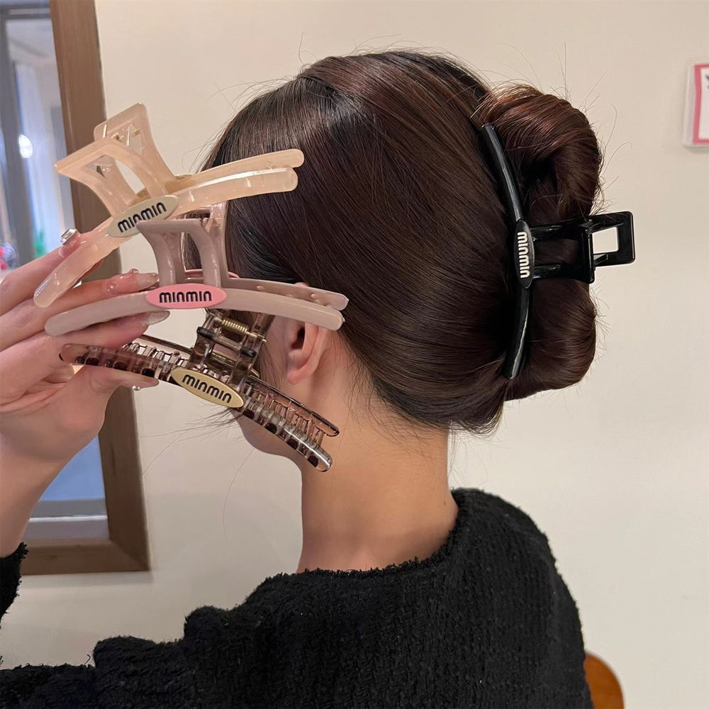 Classy sense mori girl hair clip for women summer oversized hair clip for the back of the head shark clip headwear hairpin