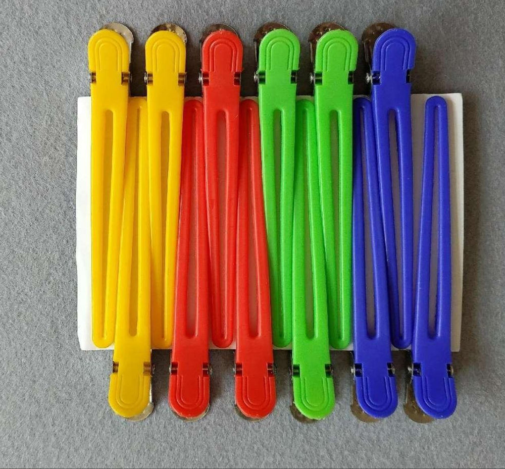 Hair salon colorful duckbill clip one-word clip hair partition metal partition clip hair positioning clip wholesale