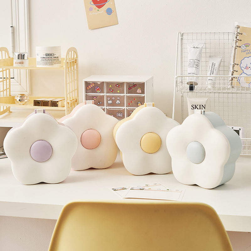 Cosmetic mirror desktop dressing table storage box home dressing table mini plastic table mirror for home storage mirror