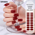 Zhengxiang factory customized no-bake gel nail art stickers solid color european and american photo lamp nail stickers amazon foreign trade wholesale