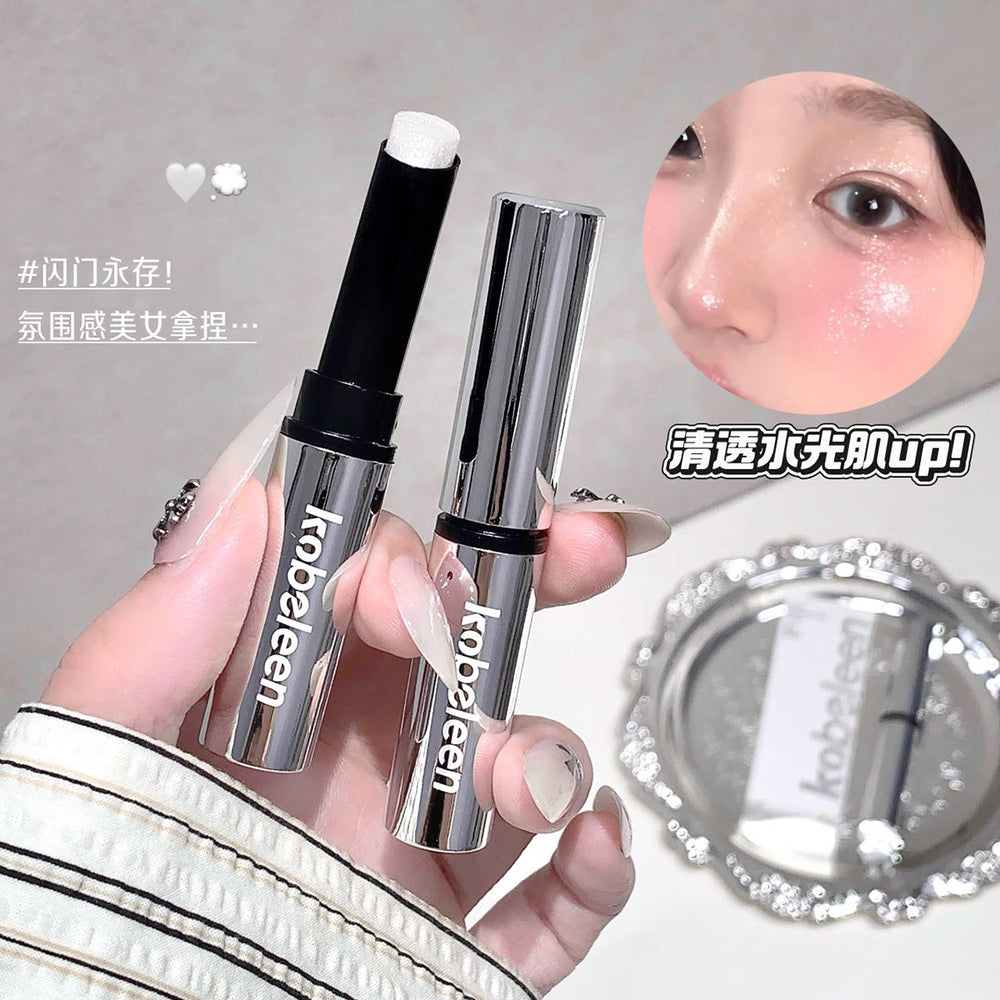 Makeup kobeleen jelly highlight stick pearlescent flash clear water-glow skin stereo brightening lying silkworm eye shadow stick