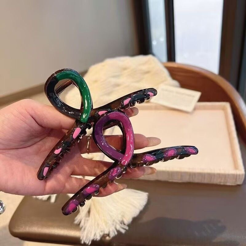Dopamine cross gripper for women classy exquisite hair gripper for the back of the head hair clip summer shark clip headwear