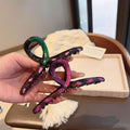 Dopamine cross gripper for women classy exquisite hair gripper for the back of the head hair clip summer shark clip headwear